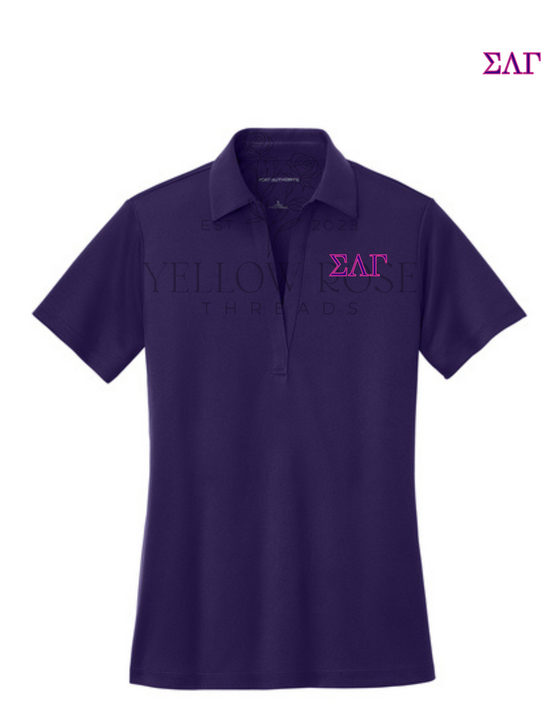 Sigma Lambda Gamma Performance Polo- Letters