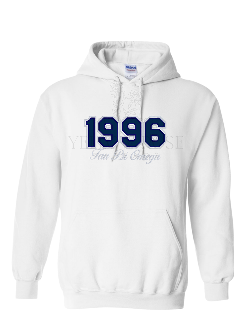 Tau Psi Omega 1996- White Hoodie