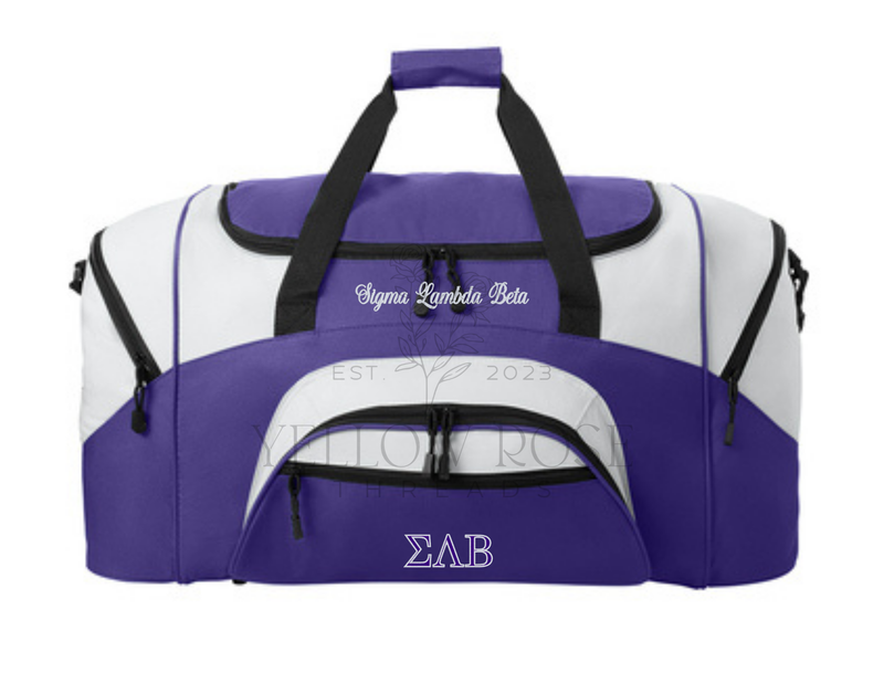 Sigma Lambda Beta Duffel Bag
