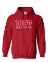 Omega Delta Phi 1987- Red Hoodie
