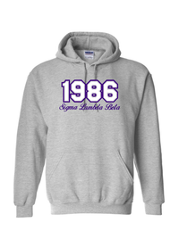 Sigma Lambda Beta 1986- Gray Hoodie