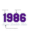 Sigma Lambda Beta 1986- White Sweatshirt
