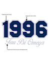 Tau Psi Omega 1996- Black Sweatshirt