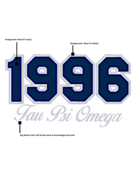 Tau Psi Omega 1996- Black Sweatshirt