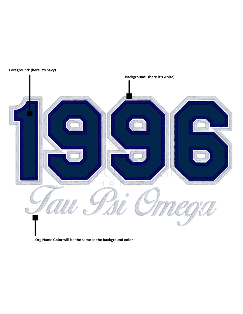 Tau Psi Omega 1996- Black Sweatshirt