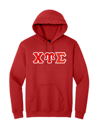 Chi Upsilon Sigma Letters- Red Hoodie