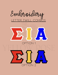 Sigma Iota Alpha Letters- Blue Hoodie