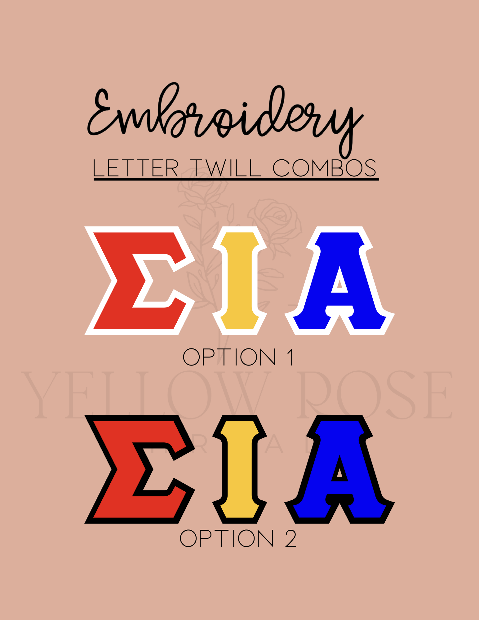 Sigma Iota Alpha Letters- Blue Hoodie