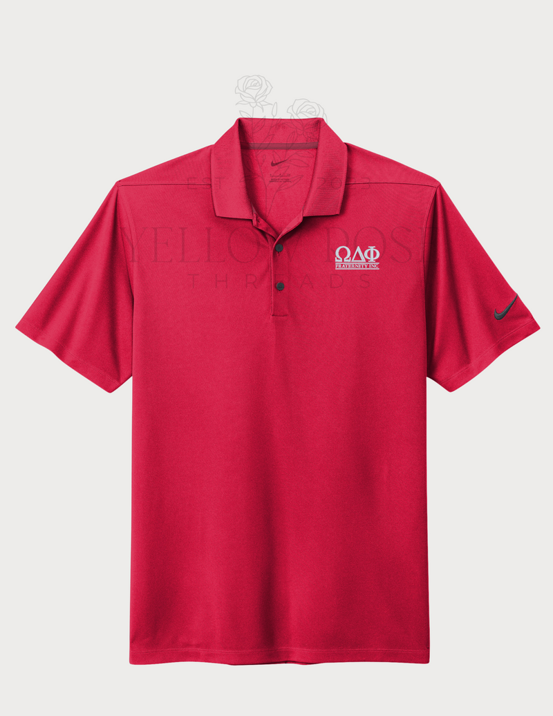 Omega Delta Phi Nike Polo- Letters Fraternity Inc