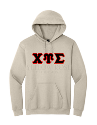 Chi Upsilon Sigma Letters- Sand Hoodie
