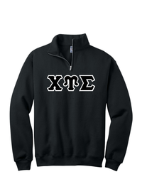 Chi Upsilon Sigma Letters- Black Quarterzip