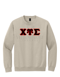 Chi Upsilon Sigma Letters- Sand Sweatshirt