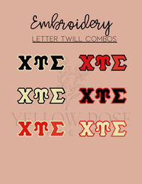 Chi Upsilon Sigma Letters-White Quarterzip