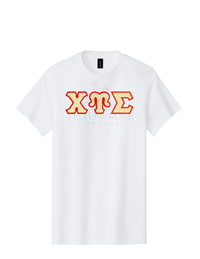 Chi Upsilon Sigma Letters- White T-Shirt