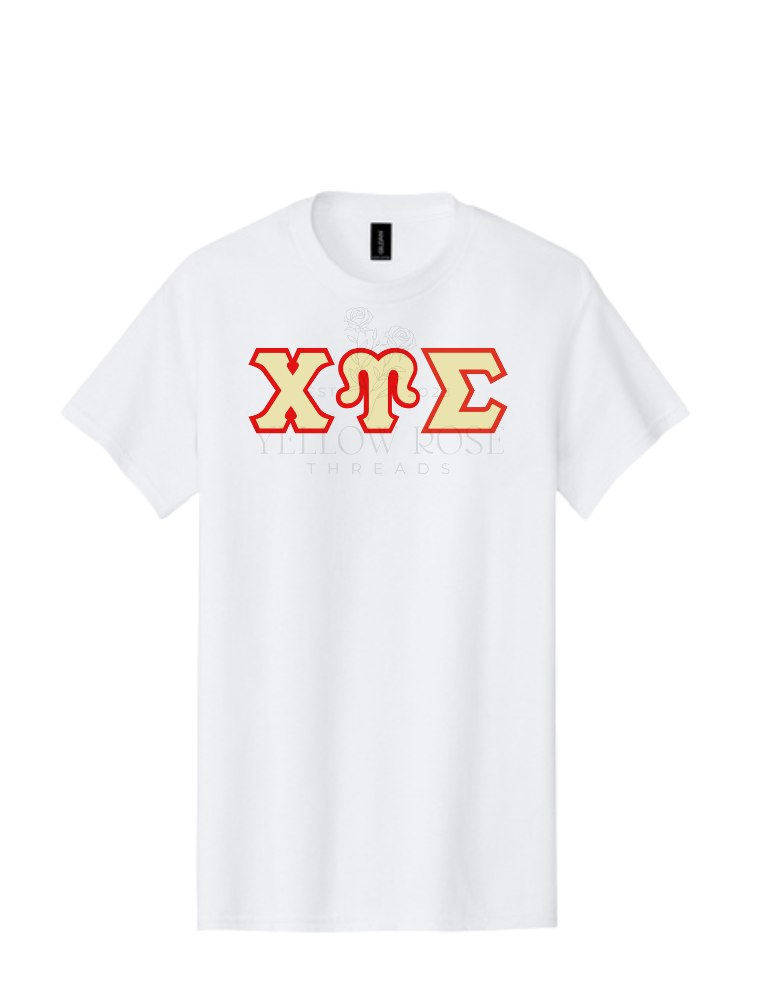 Chi Upsilon Sigma Letters- White T-Shirt