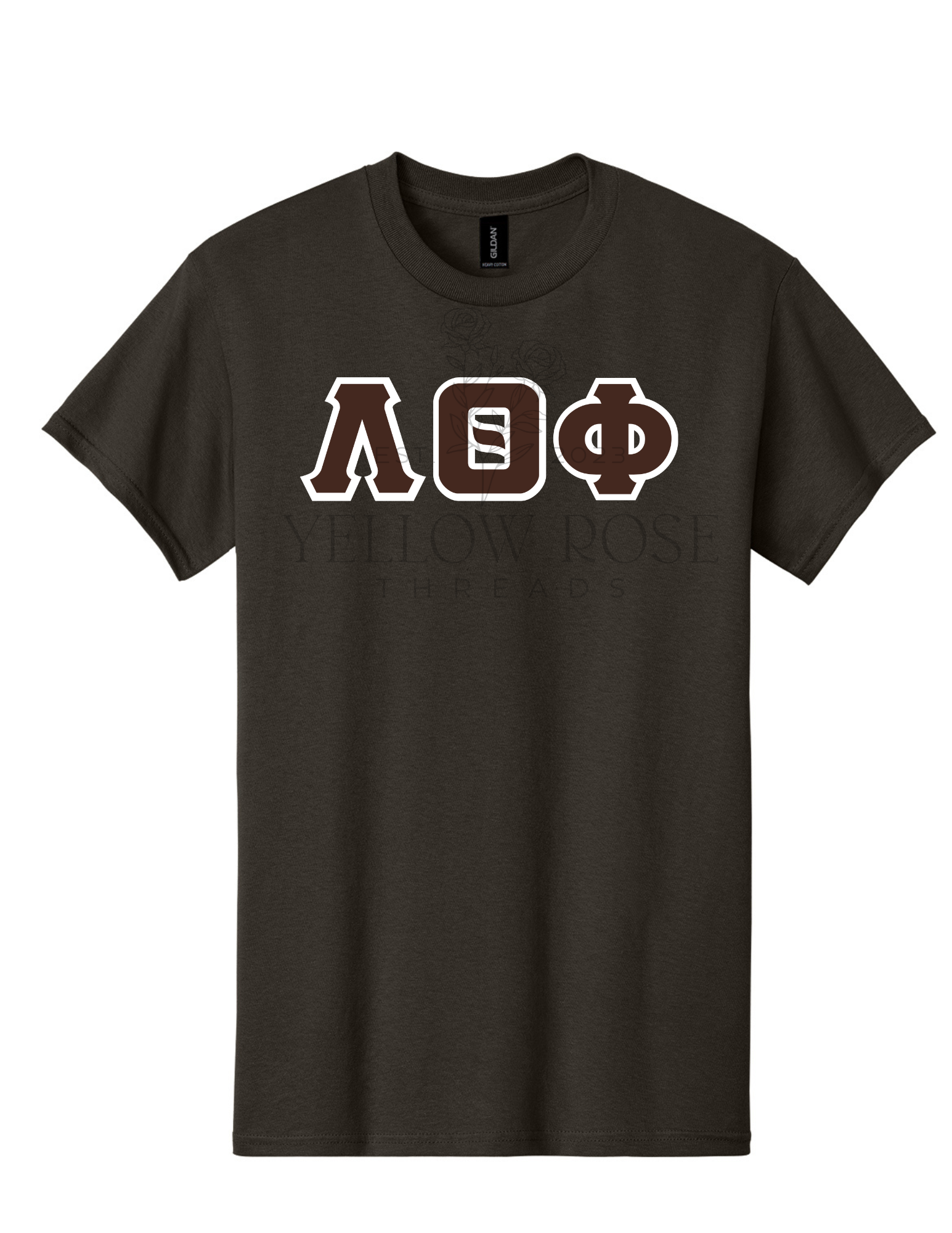 Lambda Theta Phi Letters- Brown T-Shirt