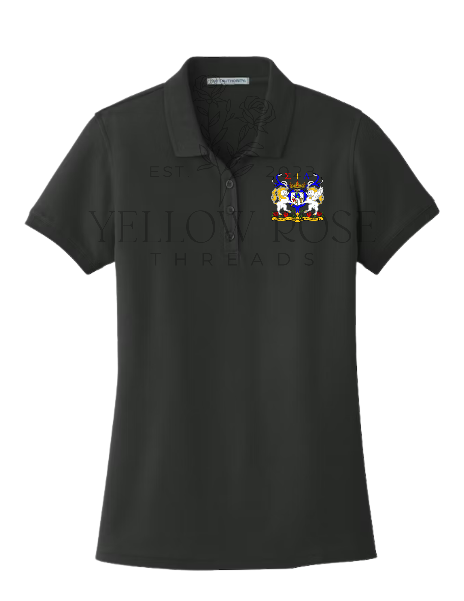 Sigma Iota Alpha Pique Polo- Shield