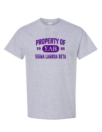 Sigma Lambda Beta Property of T-Shirt