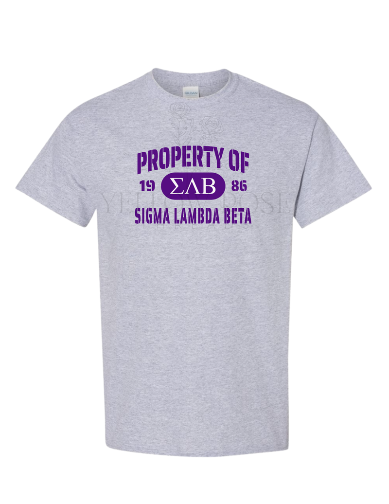 Sigma Lambda Beta Property of T-Shirt