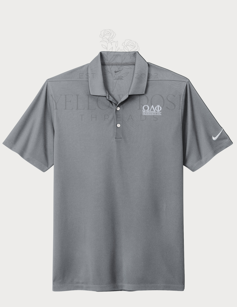 Omega Delta Phi Nike Polo- Letters Fraternity Inc