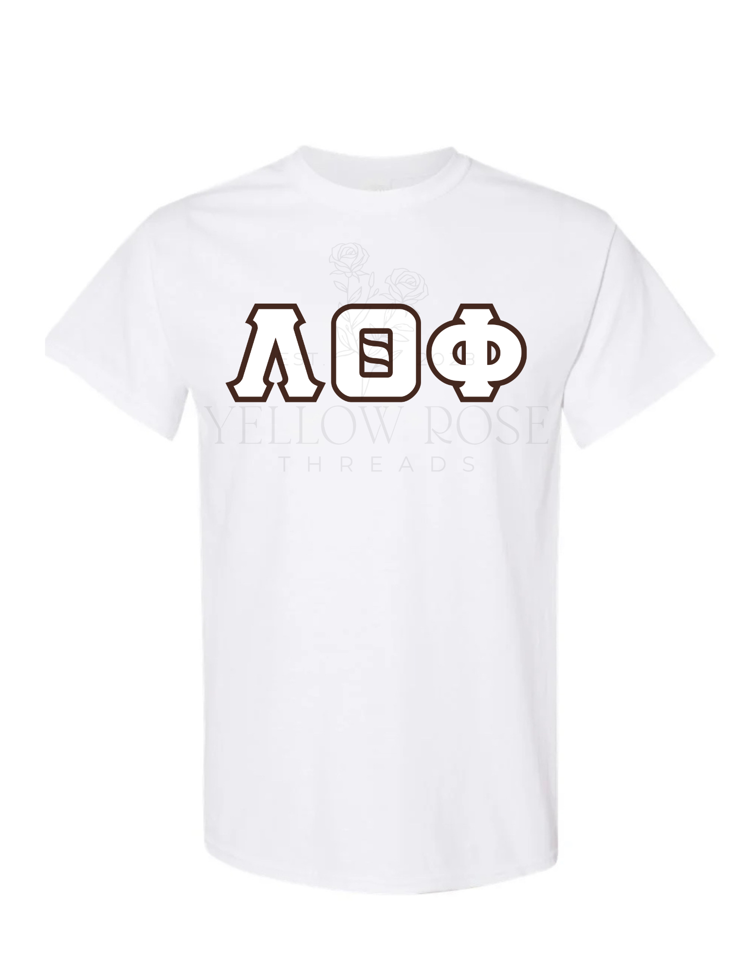Lambda Theta Phi Letters- White T-Shirt
