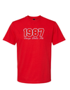 Omega Delta Phi 1987 Red T-Shirt