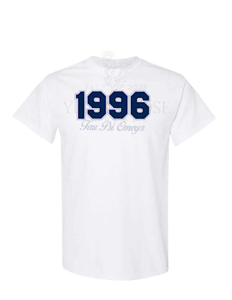Tau Psi Omega 1996 White T-Shirt