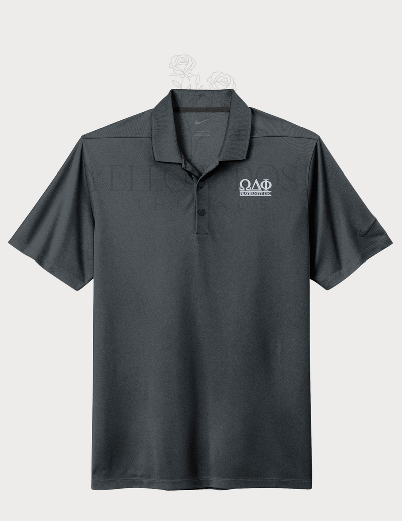 Omega Delta Phi Nike Polo- Letters Fraternity Inc