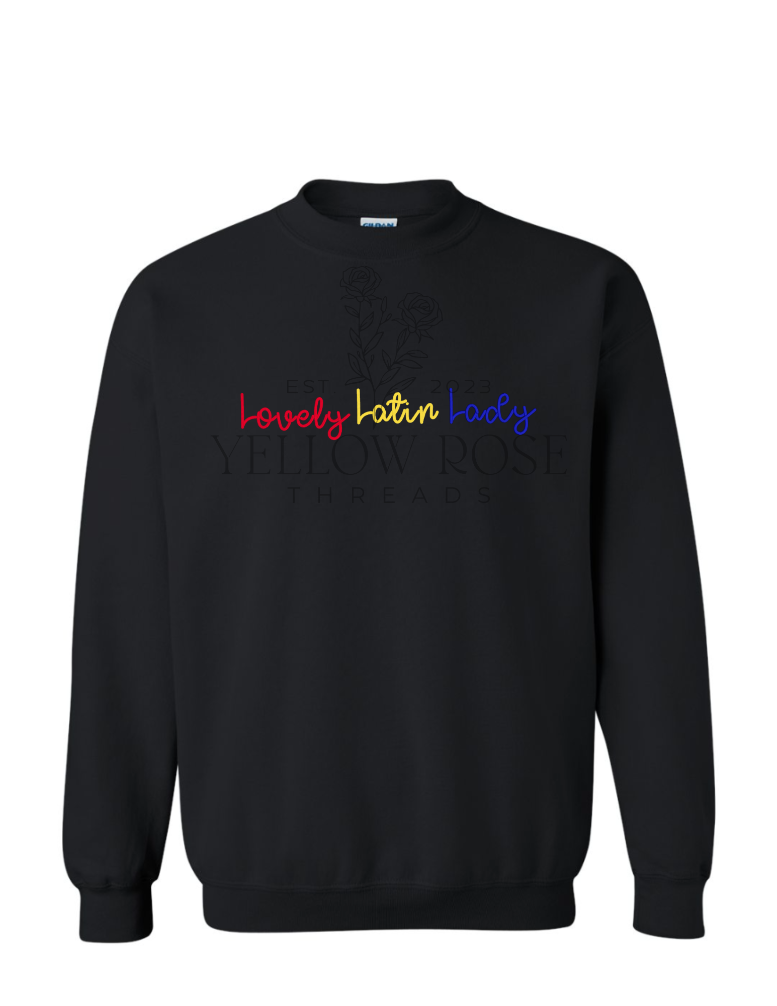Lovely Latin Lady Sweatshirt- Black