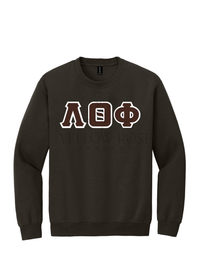Lambda Theta Phi Letters- Brown Sweatshirt