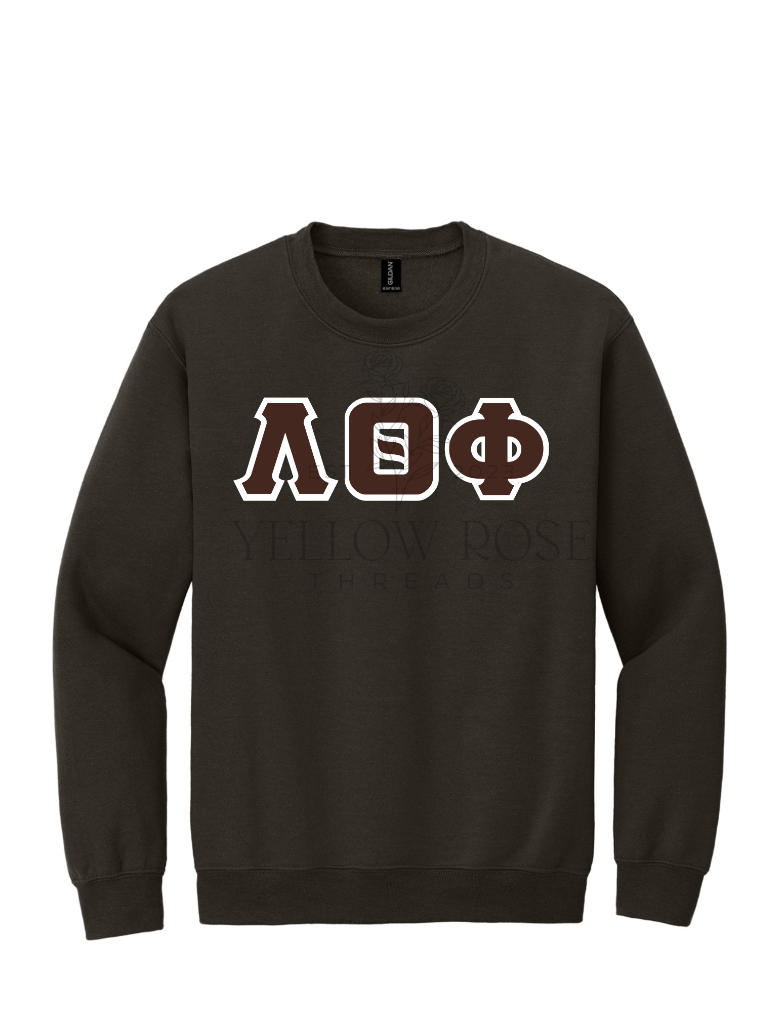 Lambda Theta Phi Letters- Brown Sweatshirt