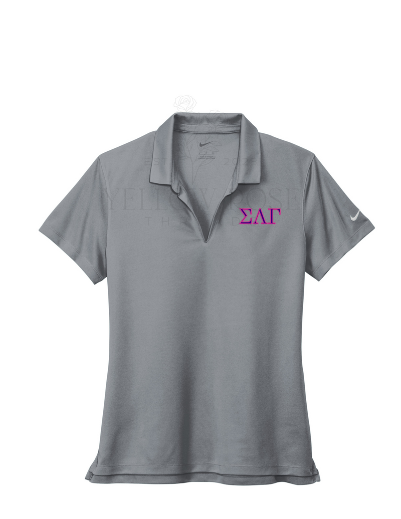 Sigma Lambda Gamma Nike Polo- Letters