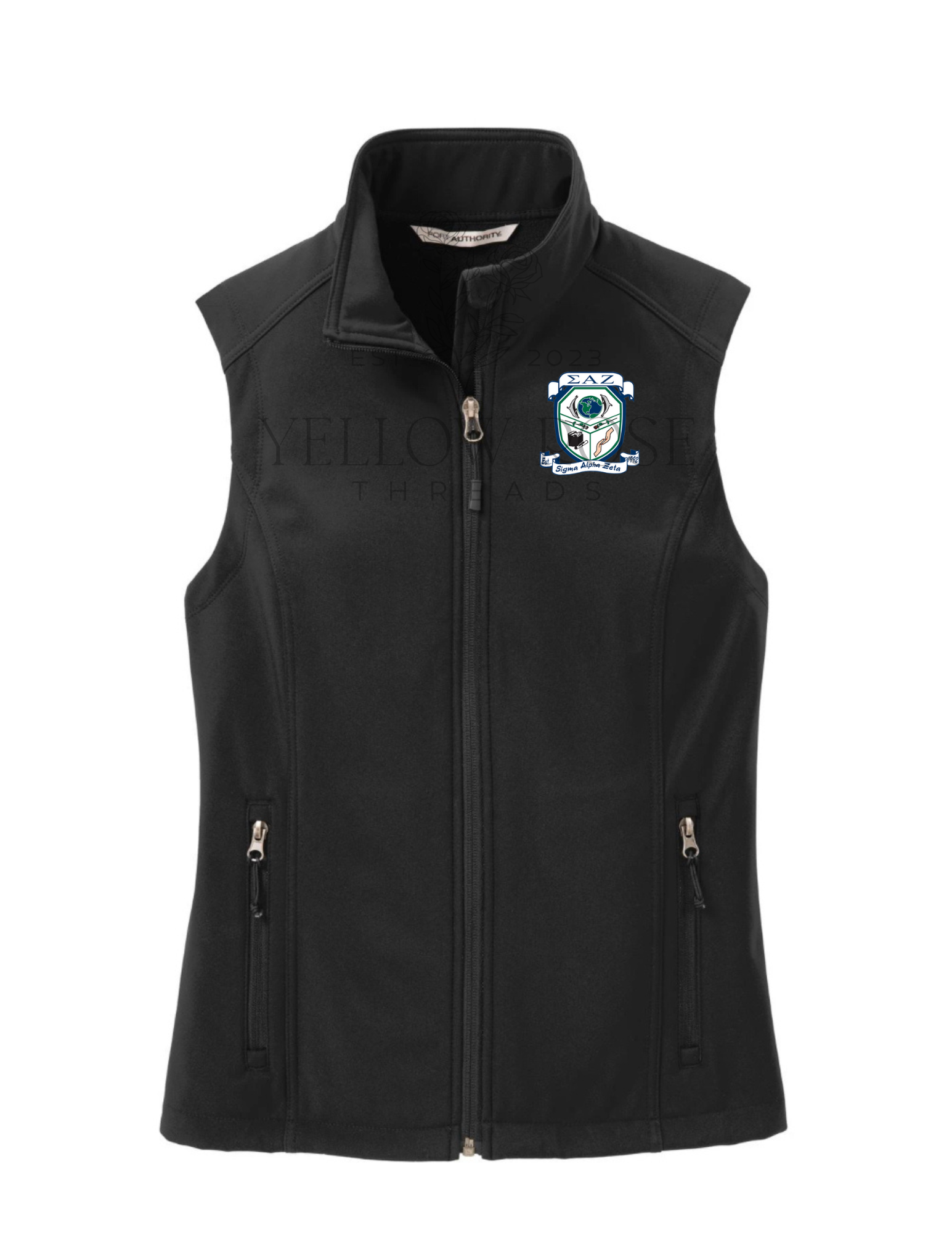 Sigma Alpha Zeta Soft Shell Vest- Shield
