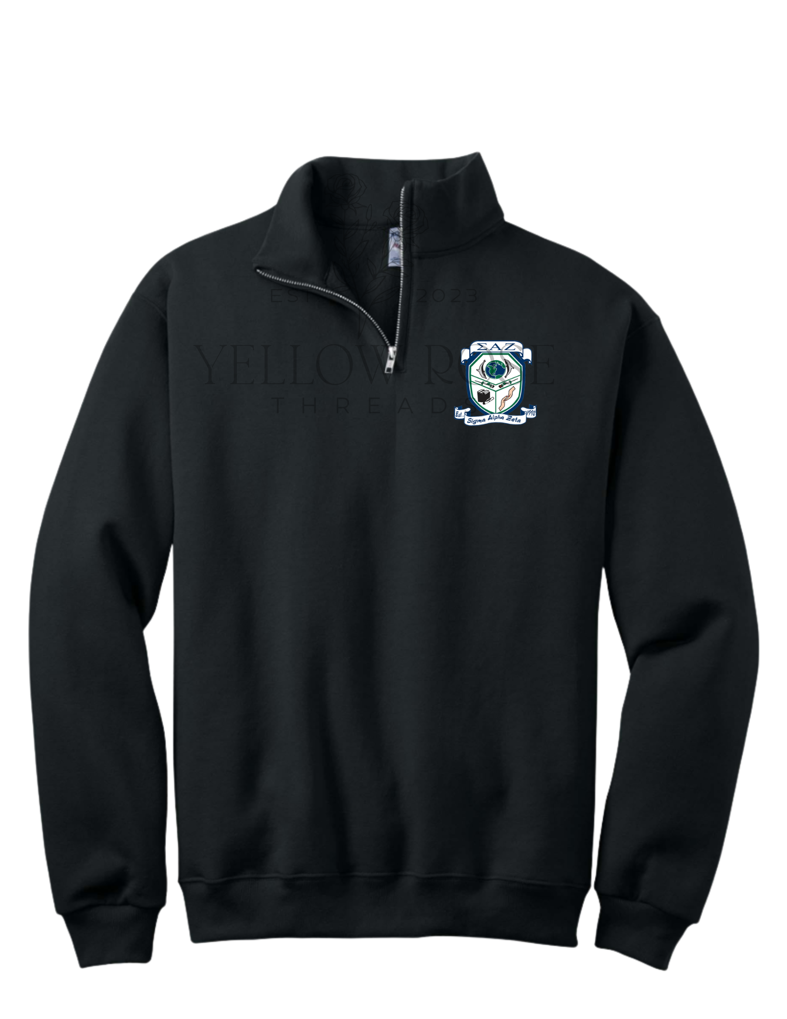 Sigma Alpha Zeta Quarter Zip- Shield