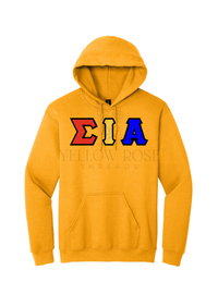 Sigma Iota Alpha Letters- Yellow Hoodie