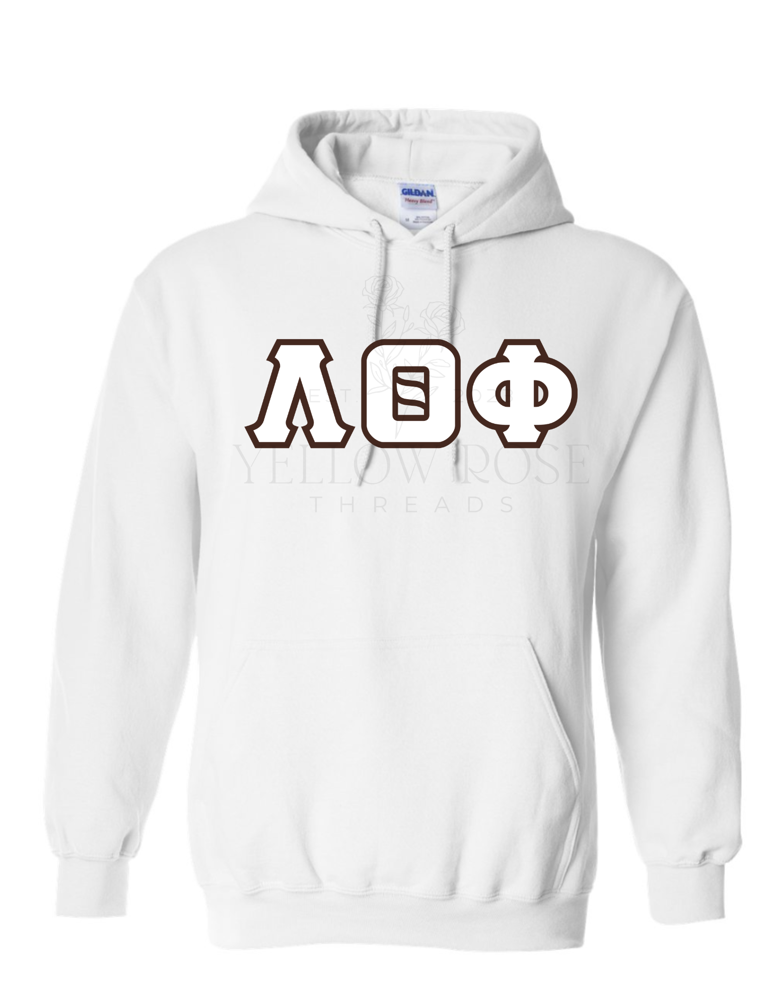 Lambda Theta Phi Letters- White Hoodie