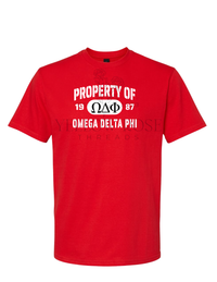 Omega Delta Phi Property of T-Shirt