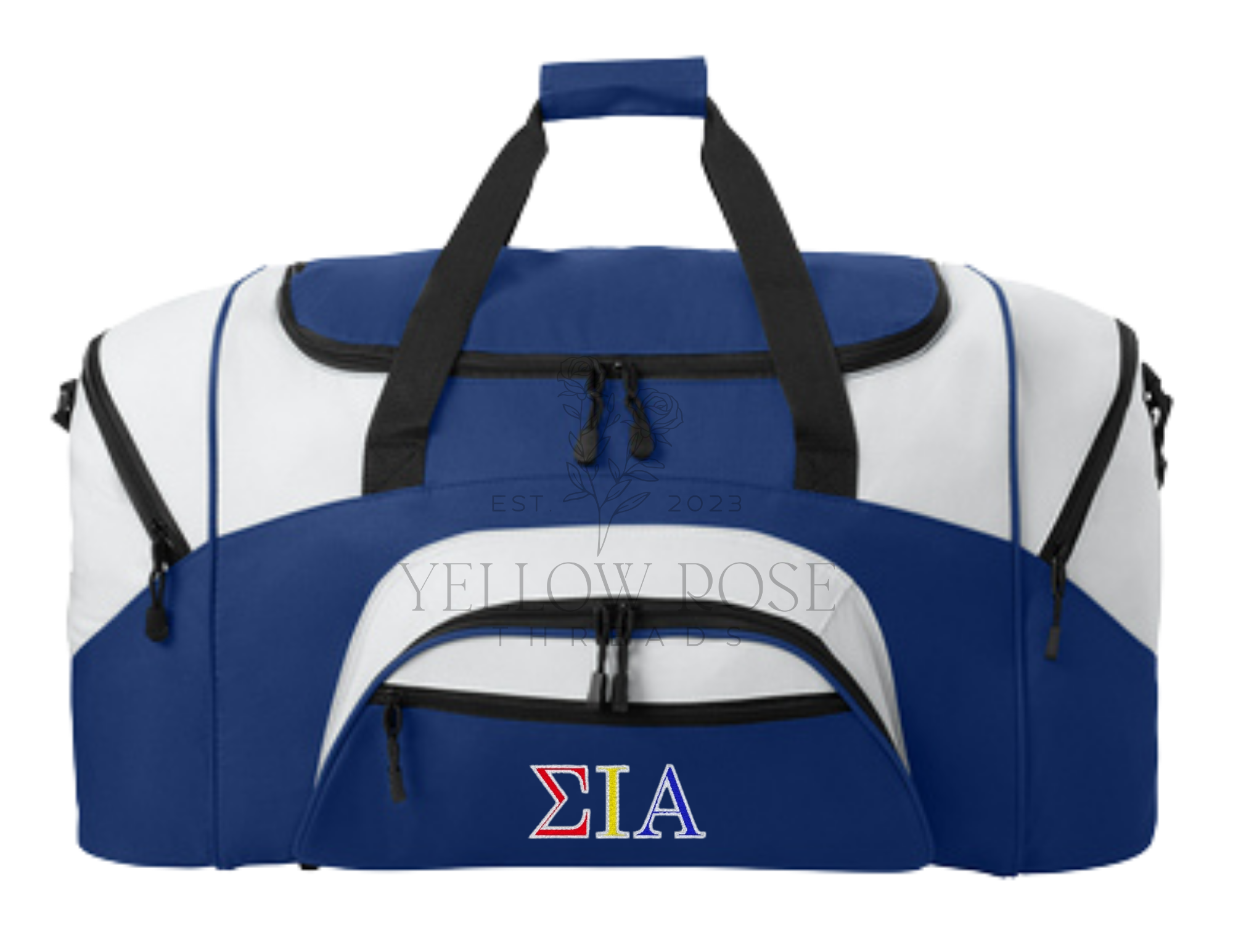 Sigma Iota Alpha Duffel Bag- Royal Blue