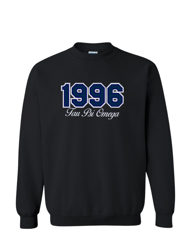Tau Psi Omega 1996- Black Sweatshirt