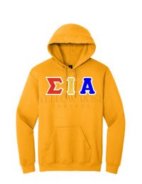 Sigma Iota Alpha Letters- Yellow Hoodie