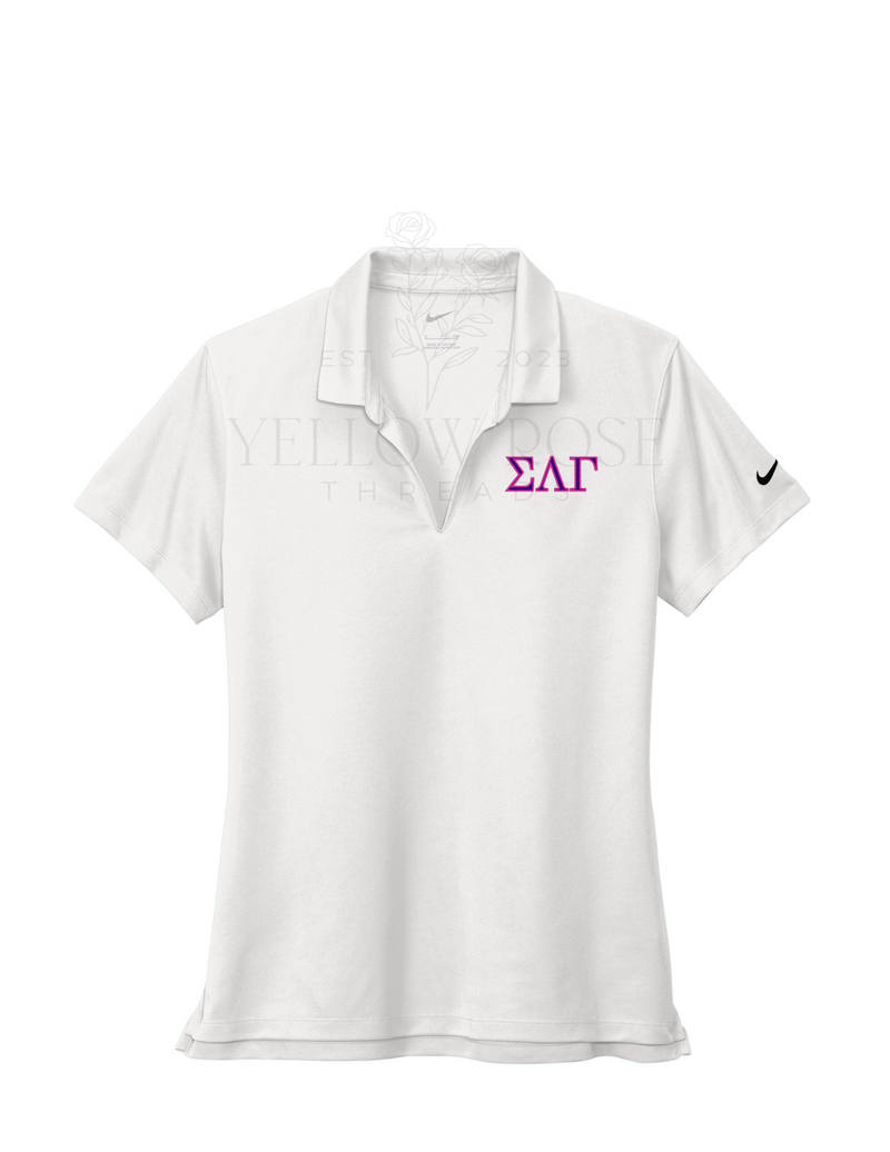 Sigma Lambda Gamma Nike Polo- Letters