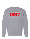 Omega Delta Phi 1987- Gray Sweatshirt
