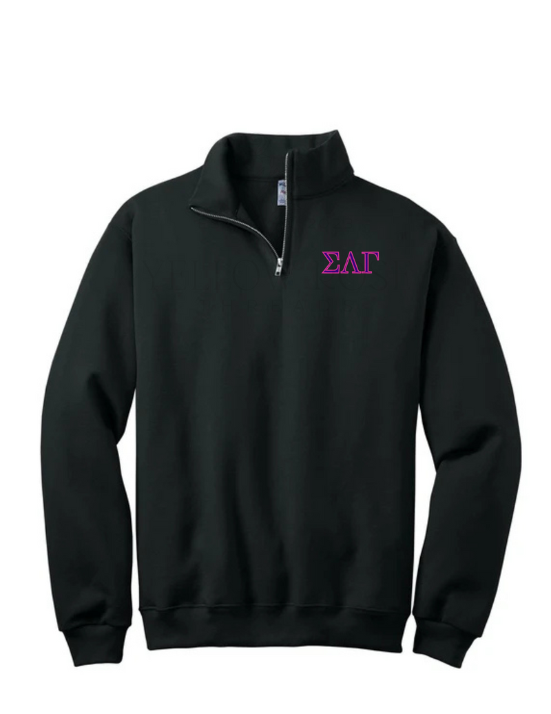 Sigma Lambda Gamma Quarter Zip- Letters