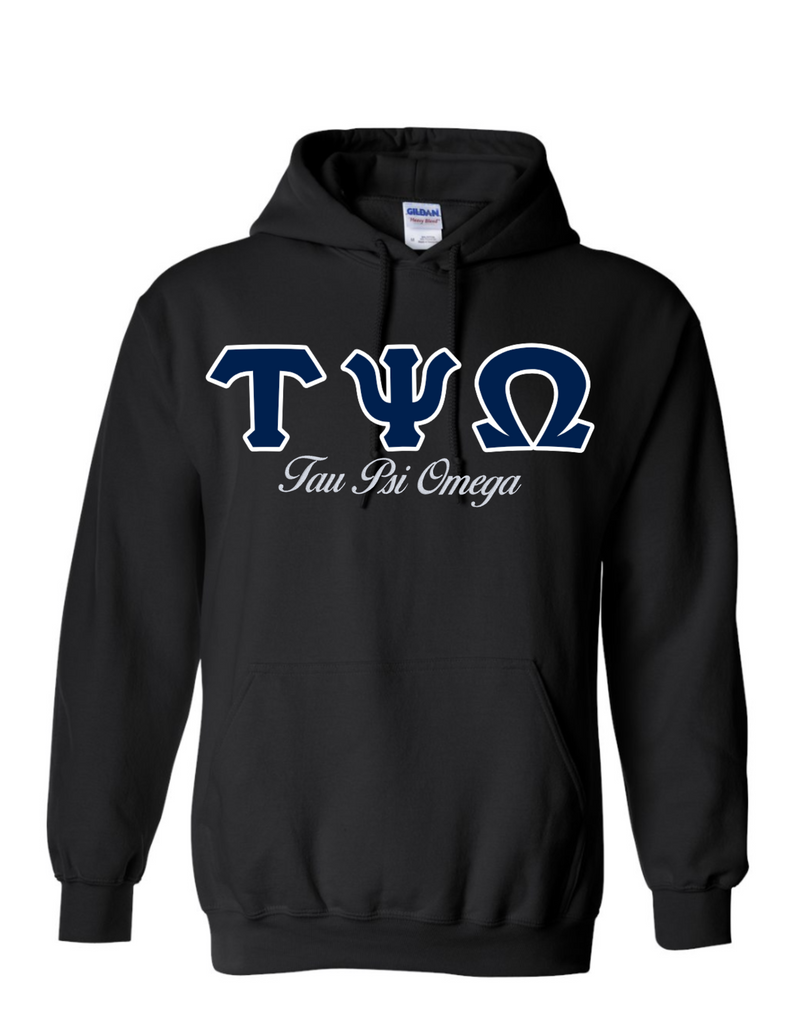 TPO Letters- Black Hoodie w/Org Name