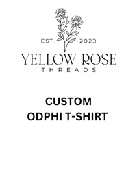 Omega Delta Phi Custom Letter Shirt