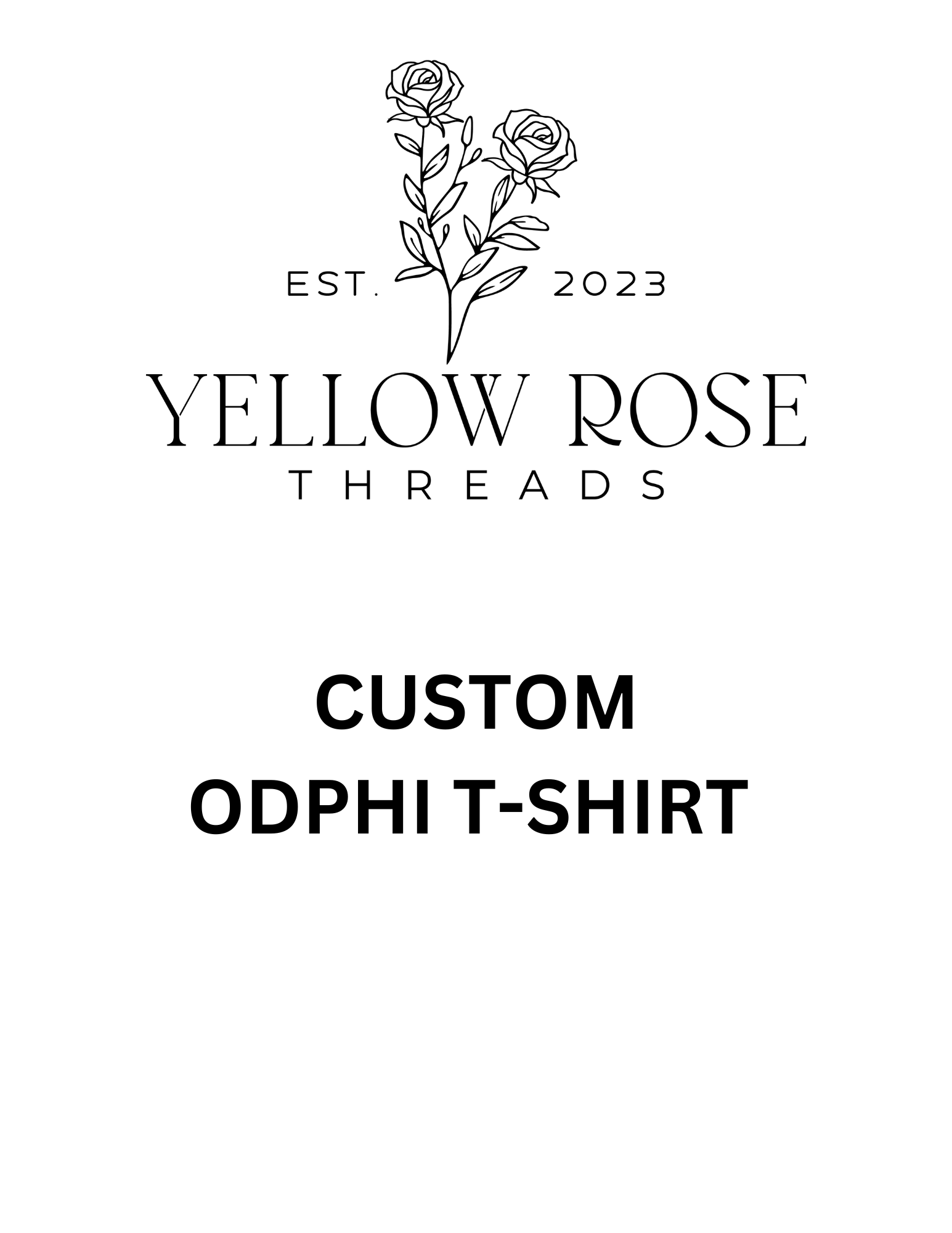 Omega Delta Phi Custom Letter Shirt