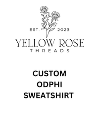 Omega Delta Phi Custom Letter Sweatshirt