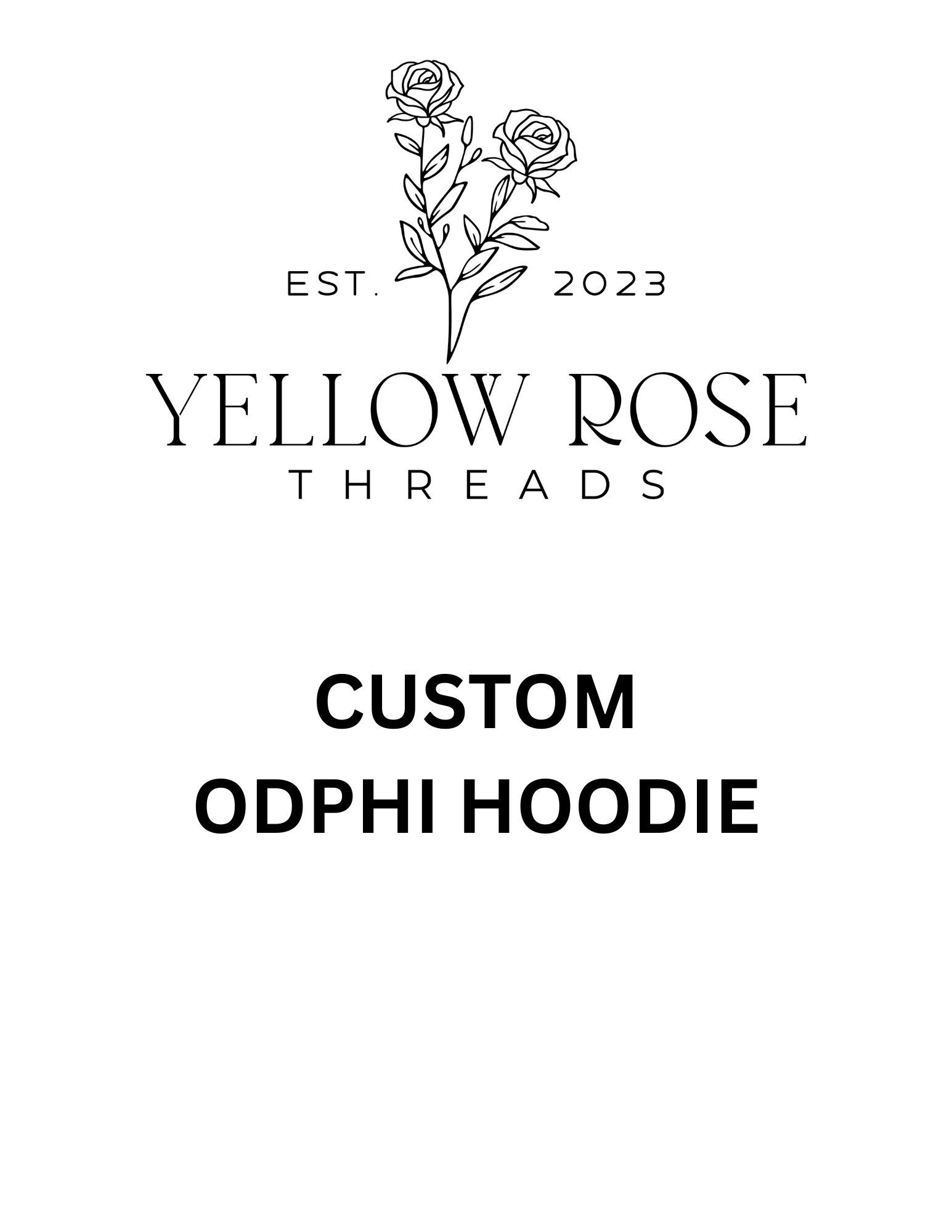 Omega Delta Phi Custom Letter Hoodie