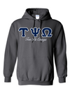 TPO Letters- Charcoal Hoodie w/Org Name