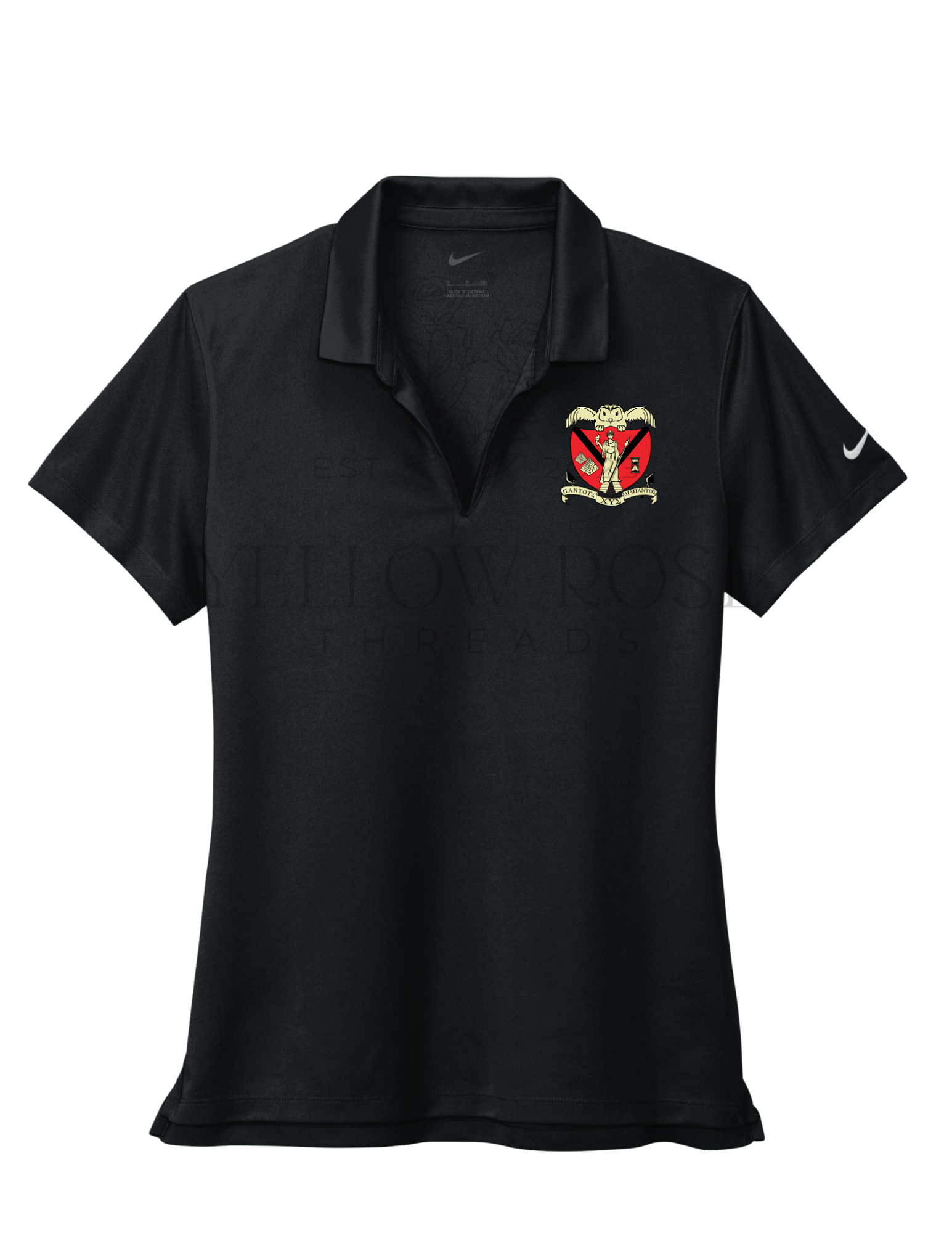 Chi Upsilon Sigma Nike Polo- Shield